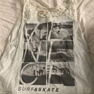 Surf and skate cut off tank